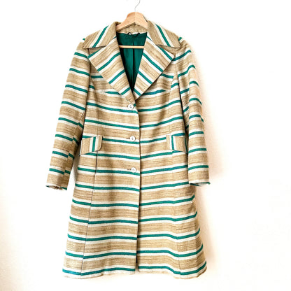 Vintage Striped Coat - size S