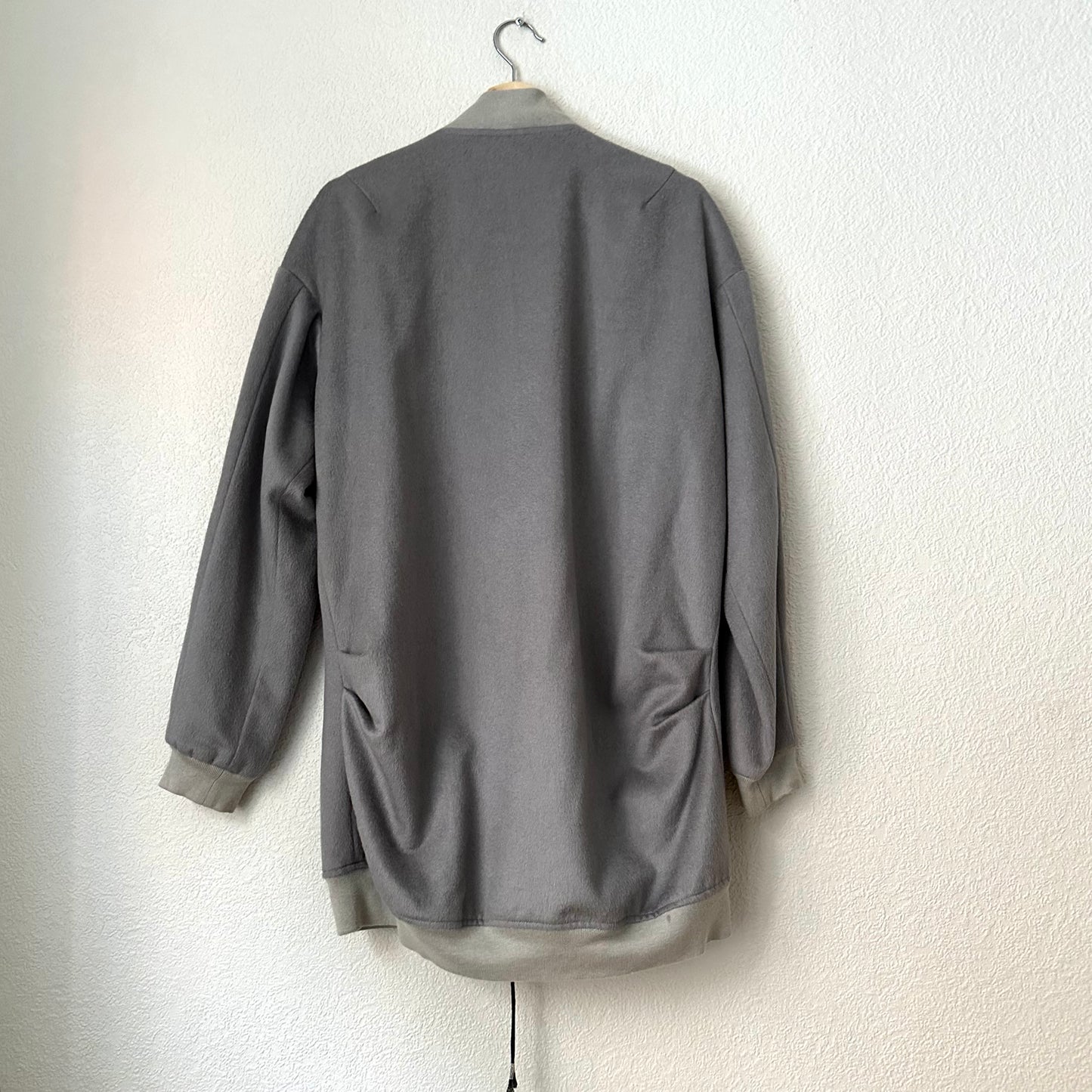 Oversized Wool Bomber Jacket -, size M