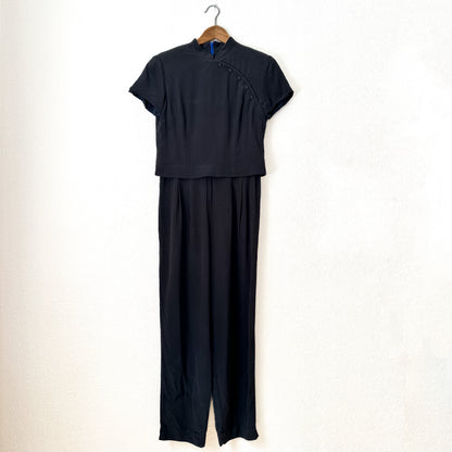 Vintage Cheongsam Silk Jumpsuit, size US10