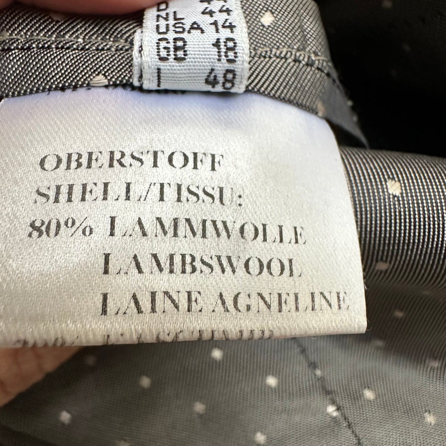 Black Wool Cashmere Blend Coat - size EU44