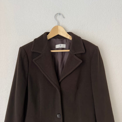 Vintage Single-Breasted Wool Coat