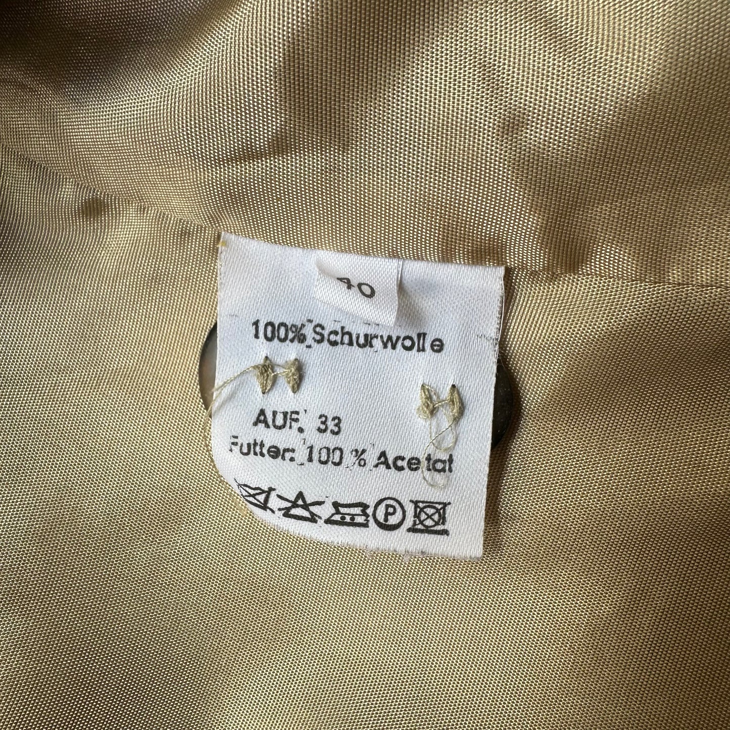 Vintage Houndstooth Plaid Wool Blazer 2 - size 40