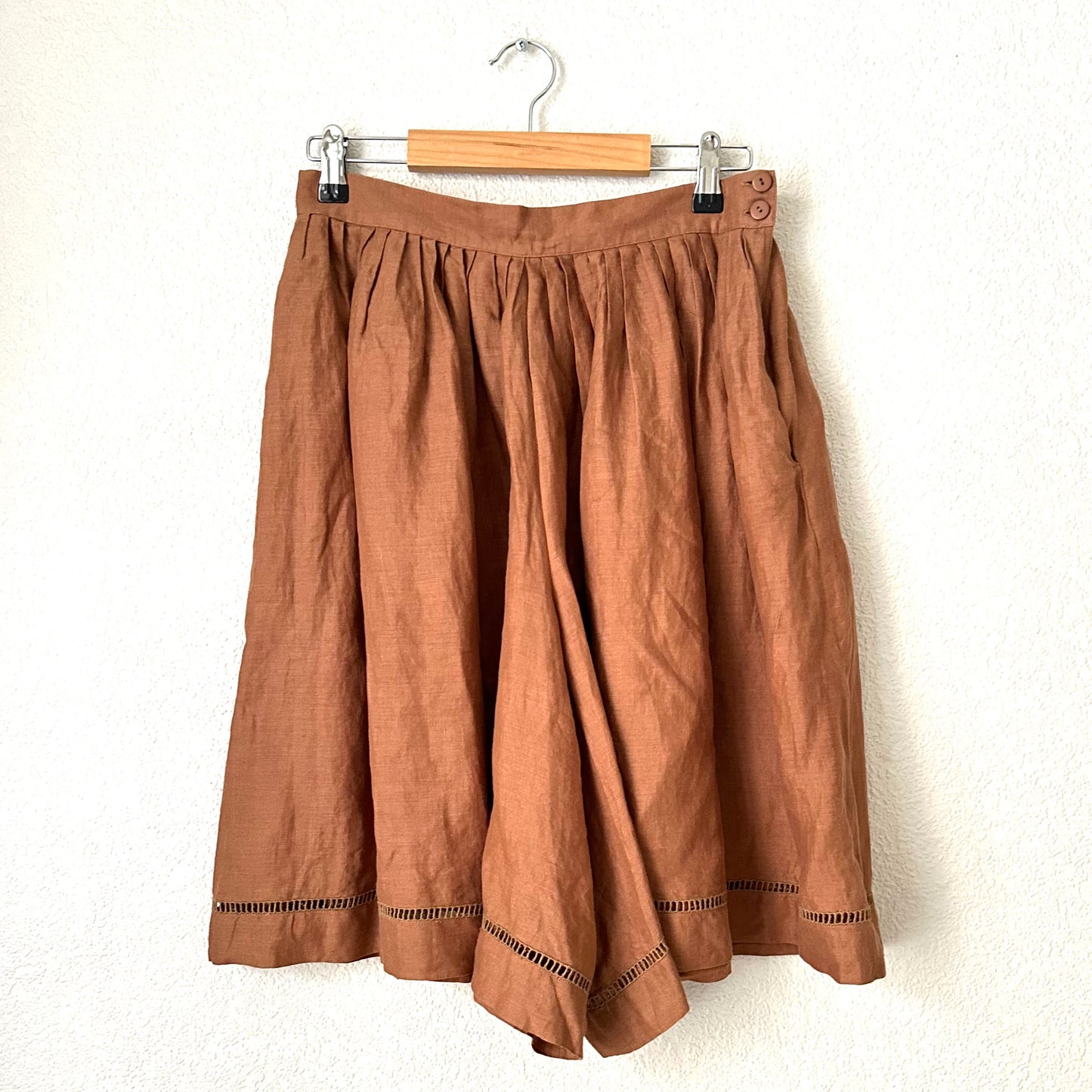 Vintage Linen Set - Top and skort - size M