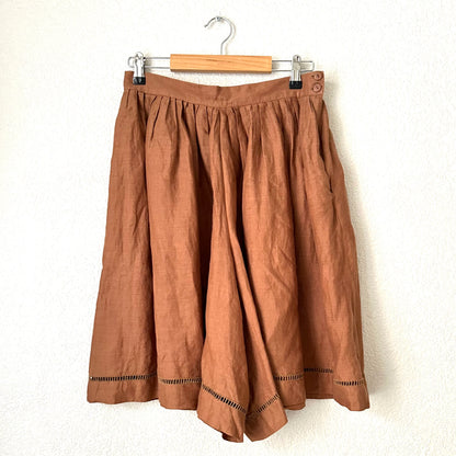 Vintage Linen Set - Top and skort - size M
