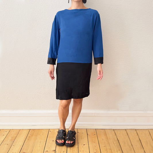 Vintage Color Block Dress - Carole Little, size S