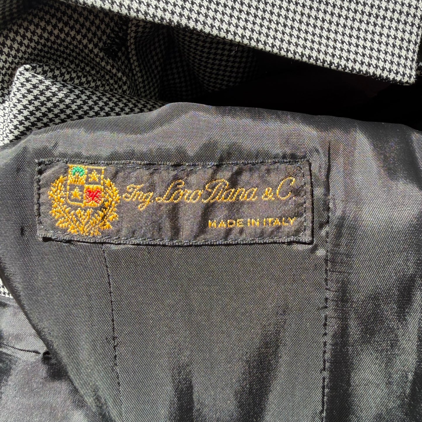 Vintage Houndstooth Blazer - size M