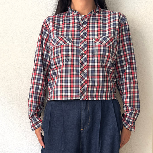 Plaid Shirt - Upcycled Shirt 46 - S-M