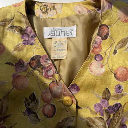 Vintage Designer Linen Blend Jacket - size S