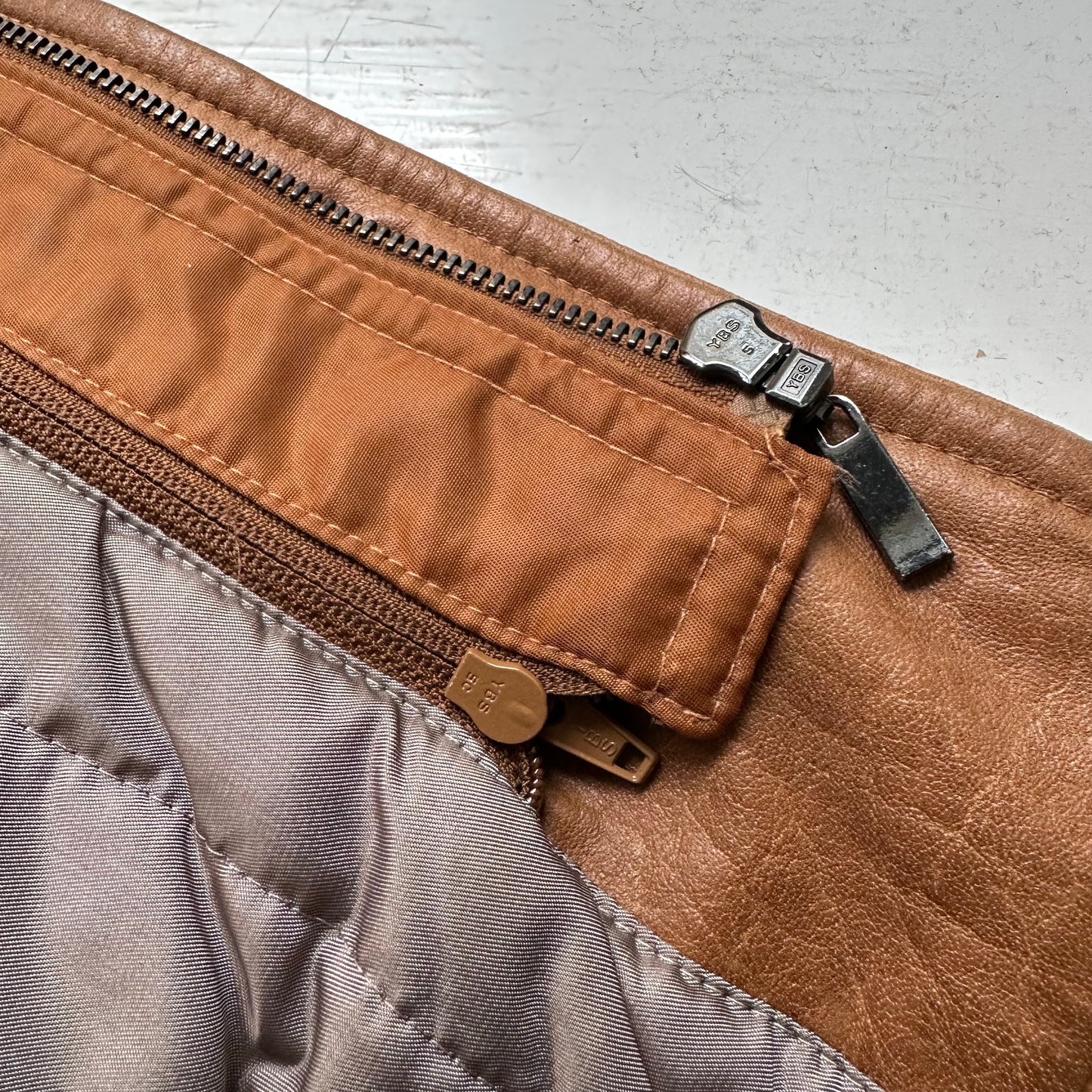 Vintage Leather Blazer - size40