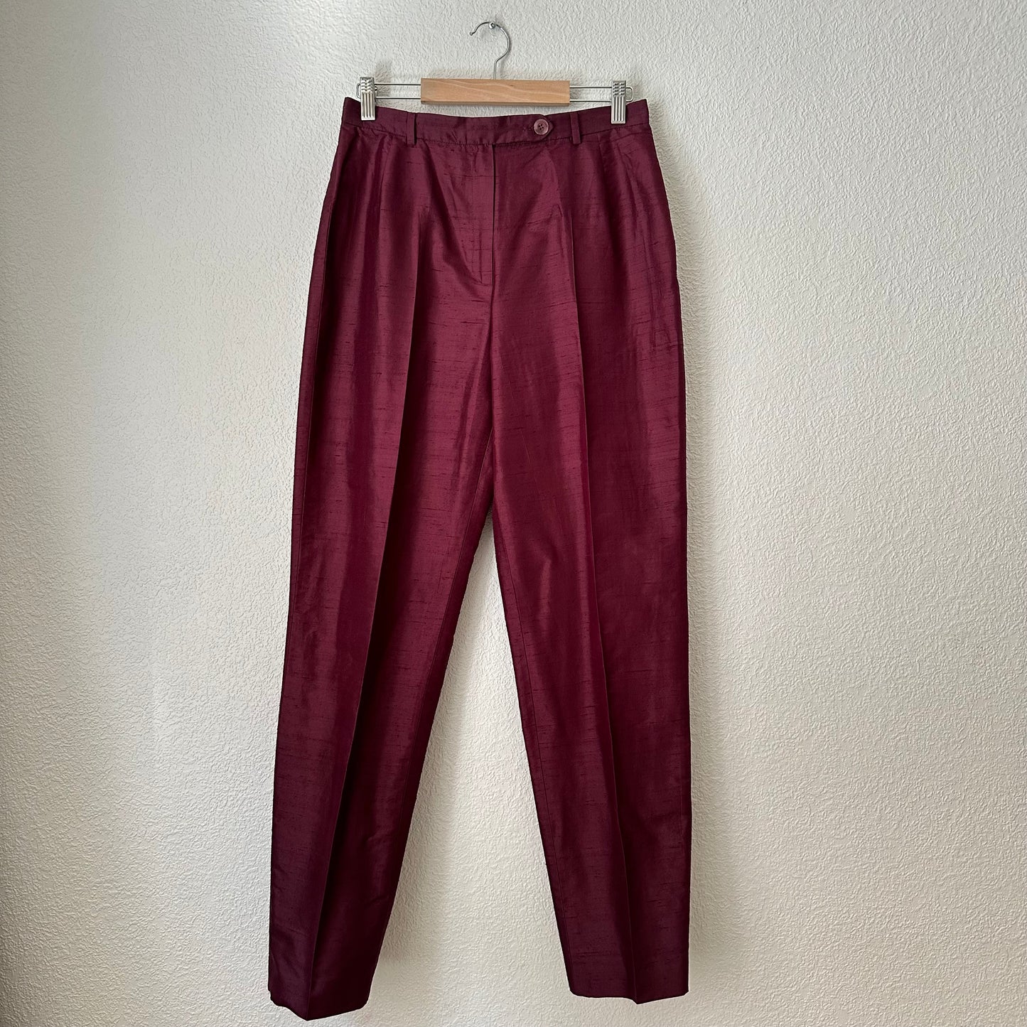 Vintage Raw Silk Pants and Top, 2pc Set