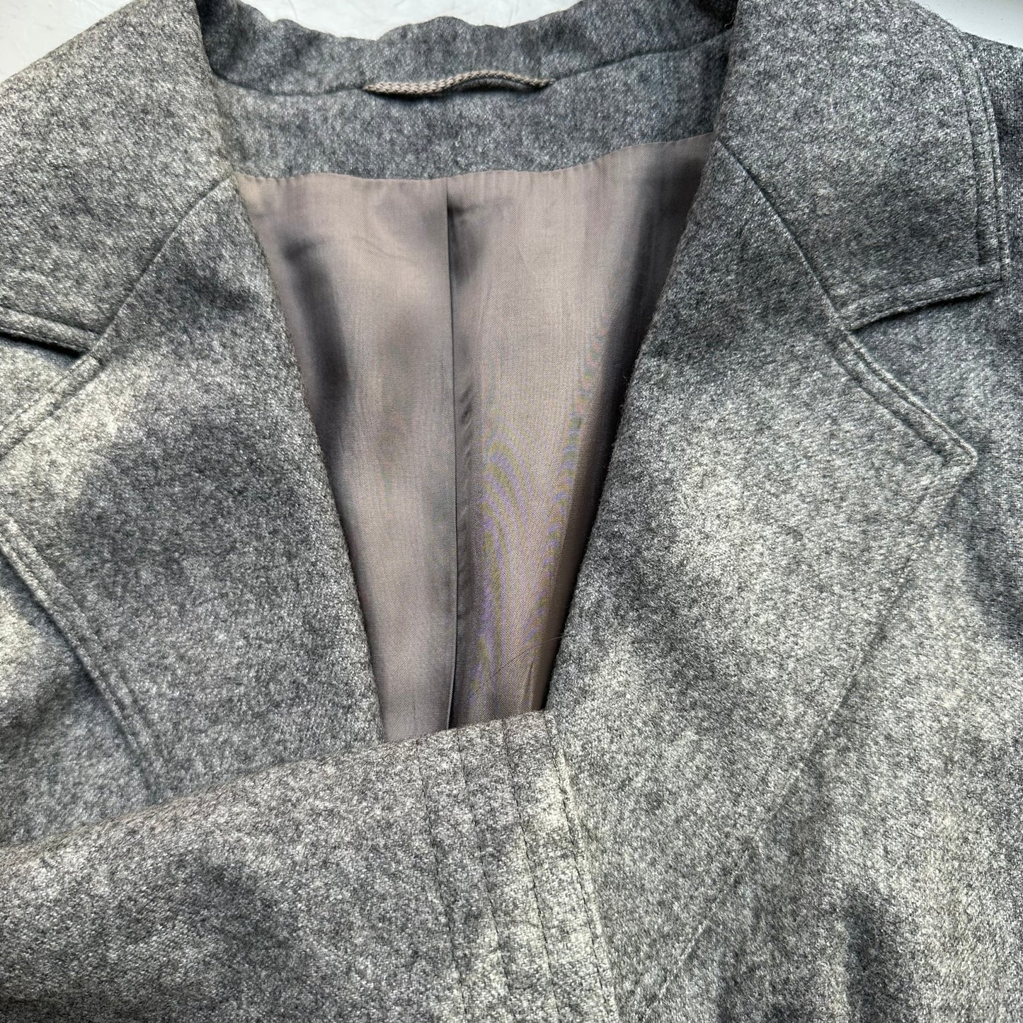 Vintage Gray Peplum Blazer - size M