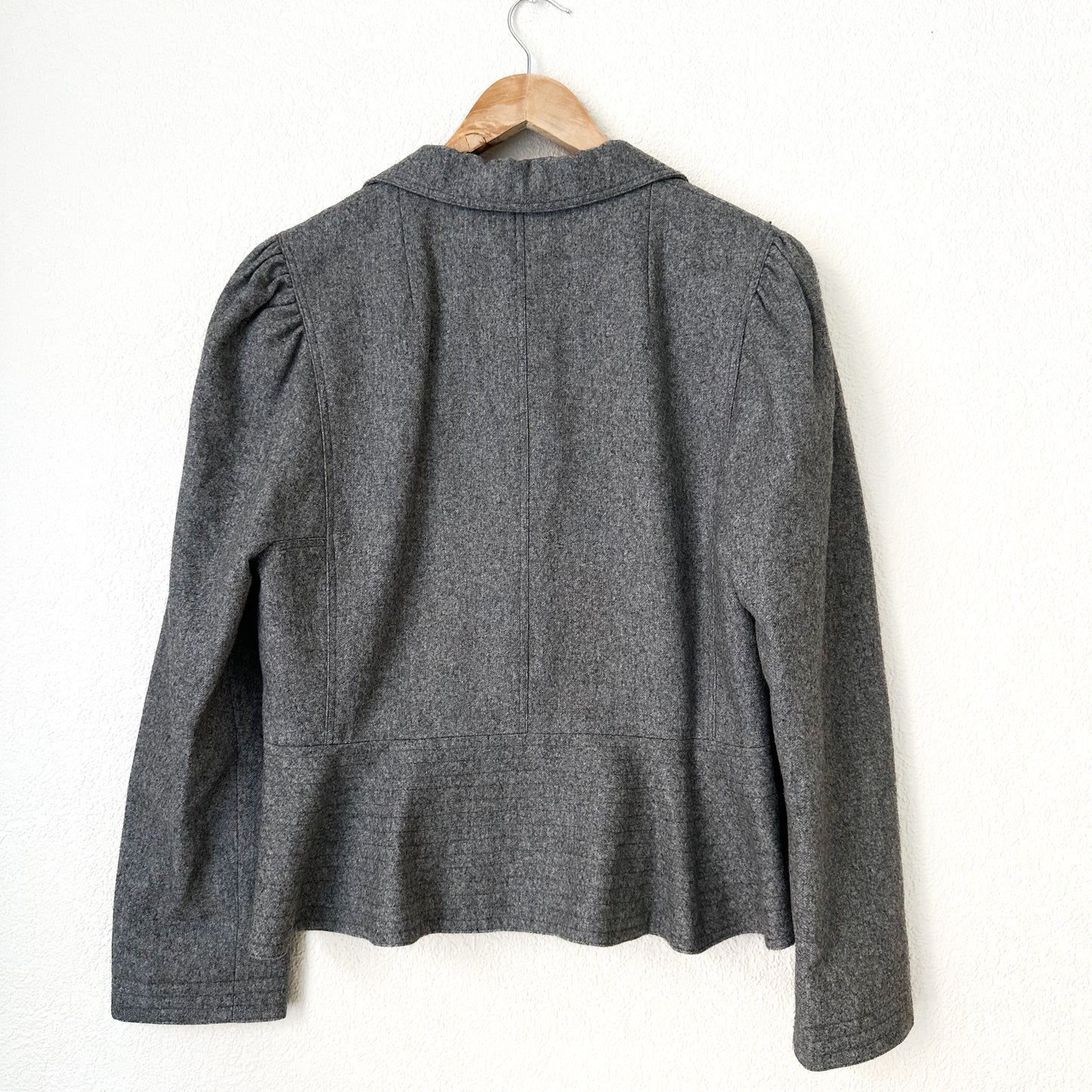 Vintage Gray Peplum Blazer - size M