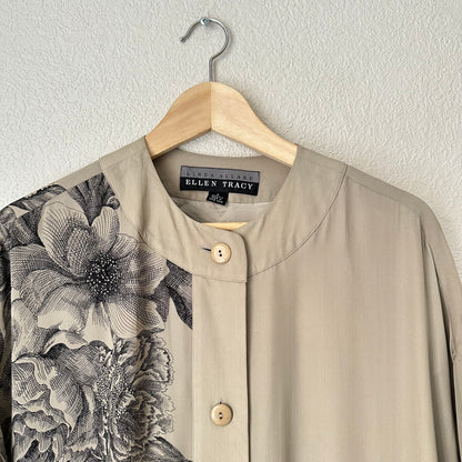 Vintage Silk Dress/Jacket - size S/M