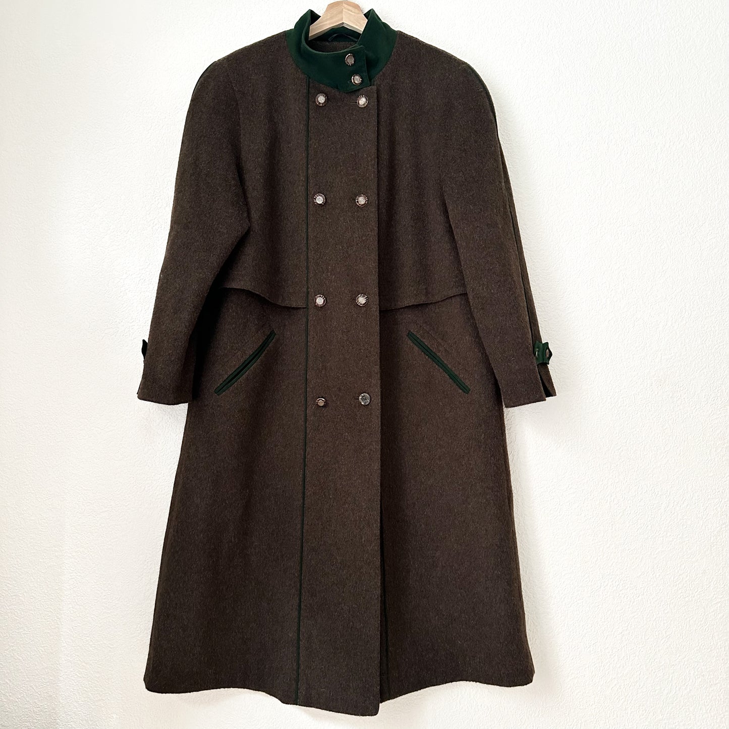 Vintage Brown Maxi Coat, size M