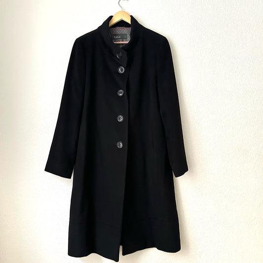 Black Wool Cashmere Blend Coat - size EU44