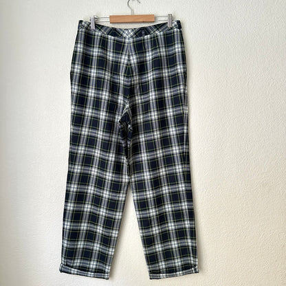 Vintage Plaid Pants - pure wool, size M