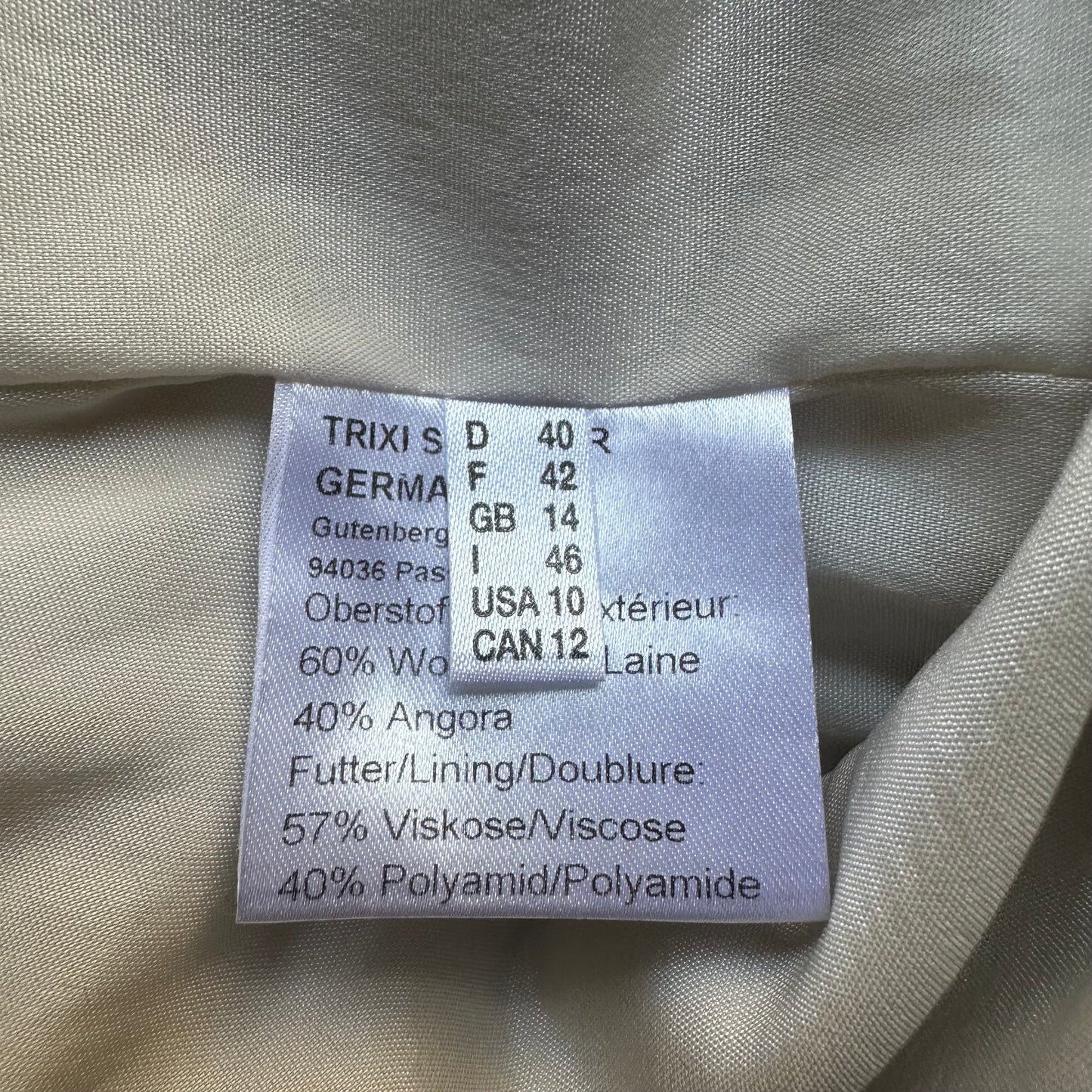 Vintage Lightweight Coat - pure wool