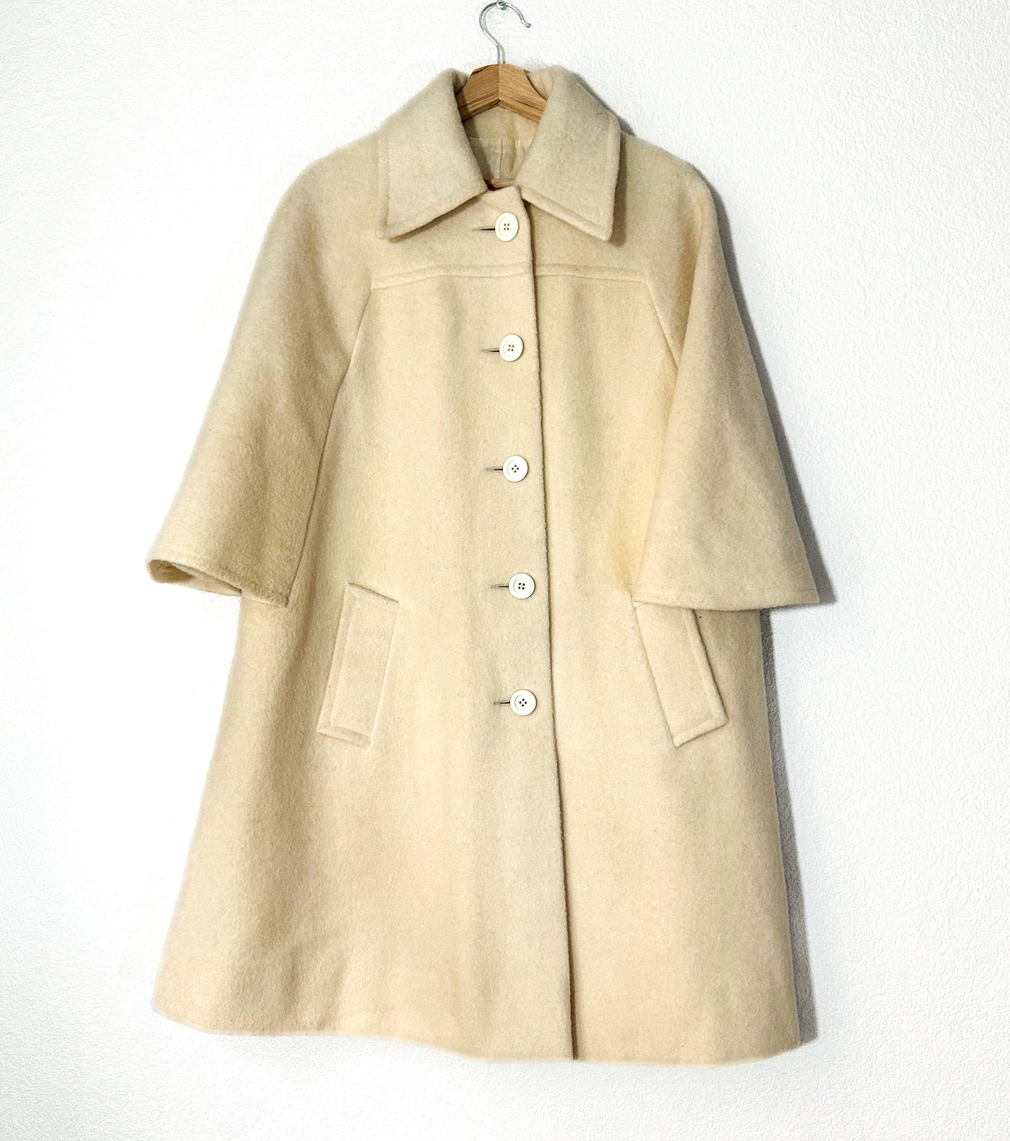 Vintage Statement Wool Coat - size M-L