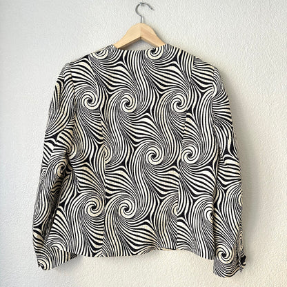 Vintage Silk Wool Jacket - size M-L