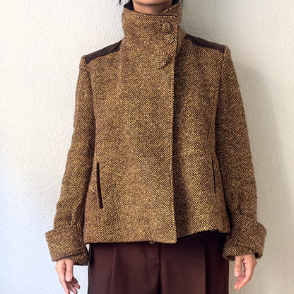 Vintage Tweed Wool Blend Jacket - size M