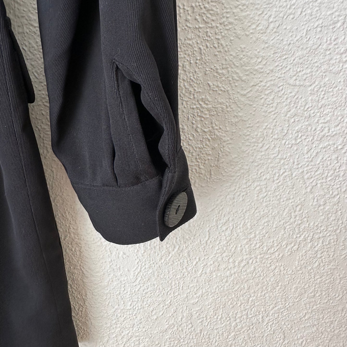 Vintage Black Silk Jacket - size M