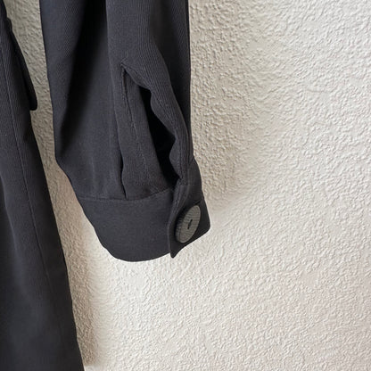 Vintage Black Silk Jacket - size M