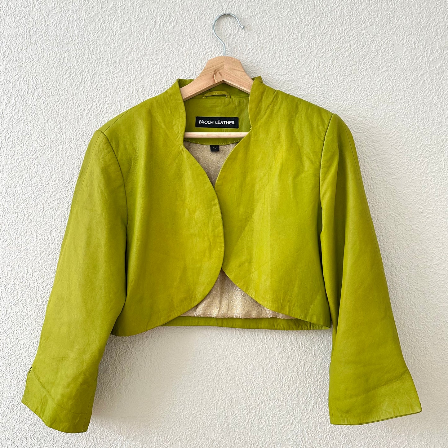 Leather Bolero Jacket - size M