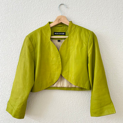 Leather Bolero Jacket - size M