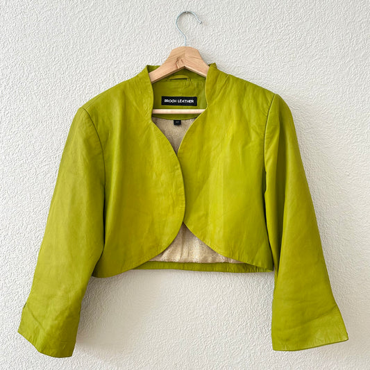 Leather Bolero Jacket - size M