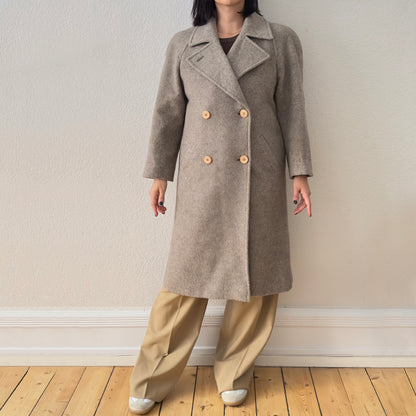 Vintage 80s Beige Coat