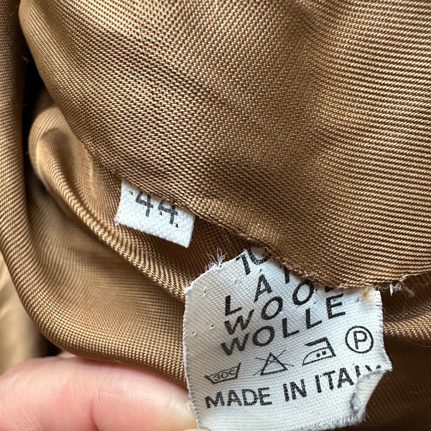 Vintage Pure Wool Scarf Coat, size M-L