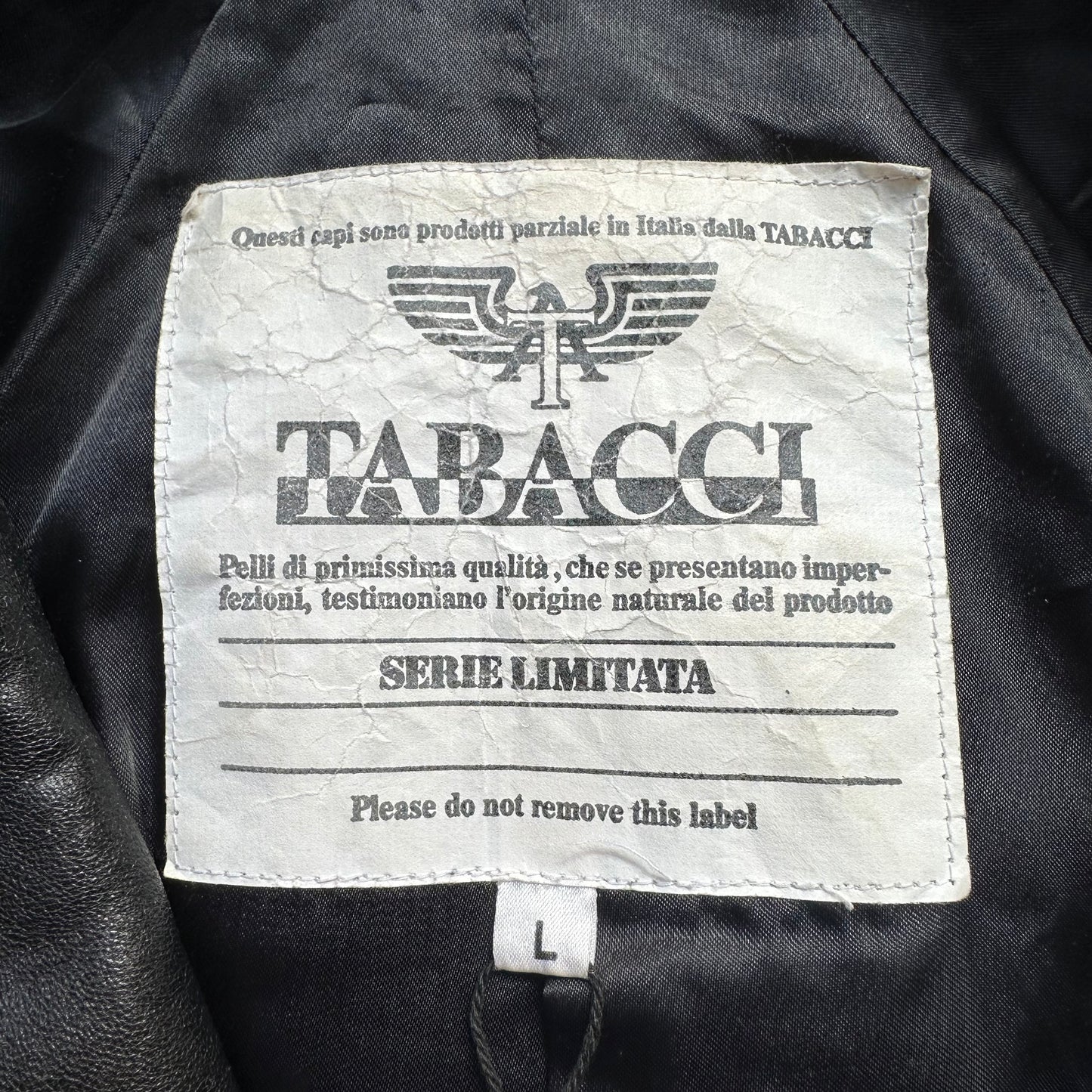 Vintage Leather Biker Jacket - size M