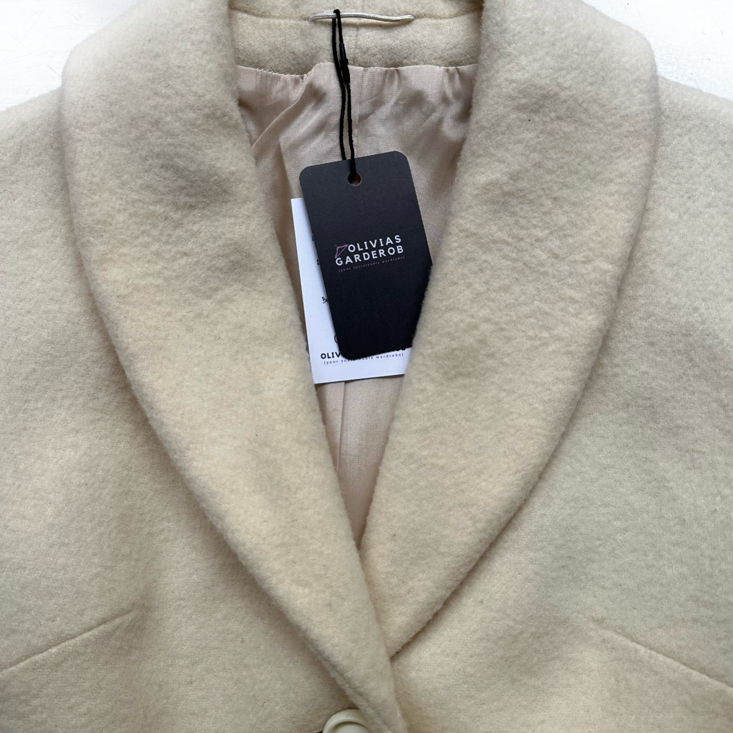 Vintage Pure Wool Belted Coat  - Size S