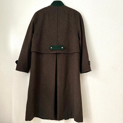 Vintage Brown Maxi Coat, size M