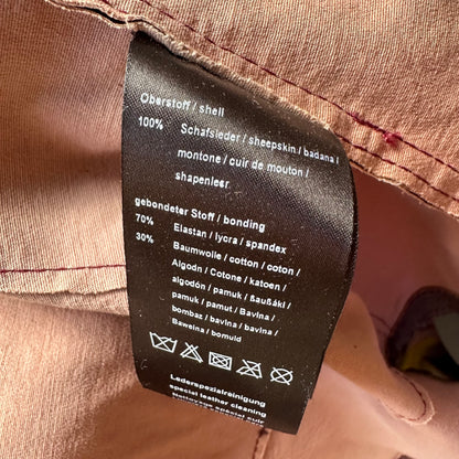 Burgundy Leather Jacket - size S-M