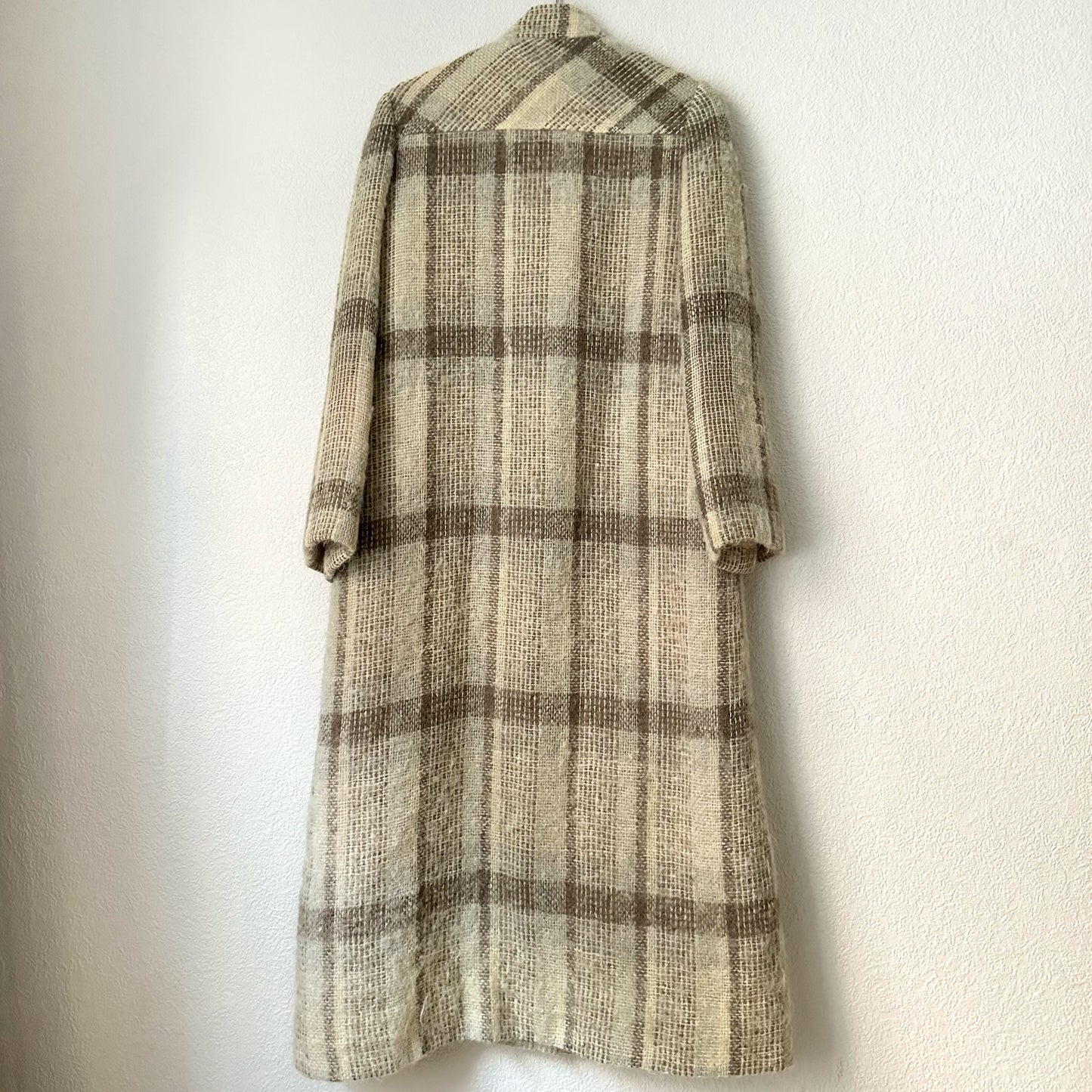 Vintage Mohair Maxi Coat - Donegal Design - size M