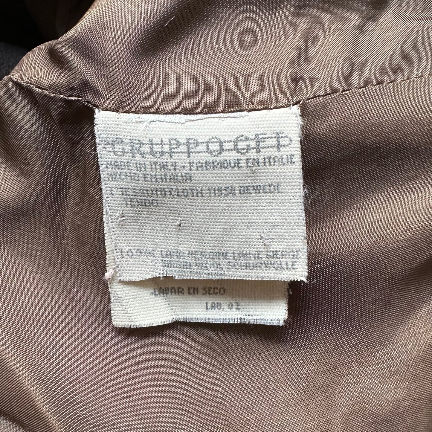 Vintage Brown Wool Coat - size S-M