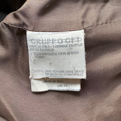 Vintage Brown Wool Coat - size S-M