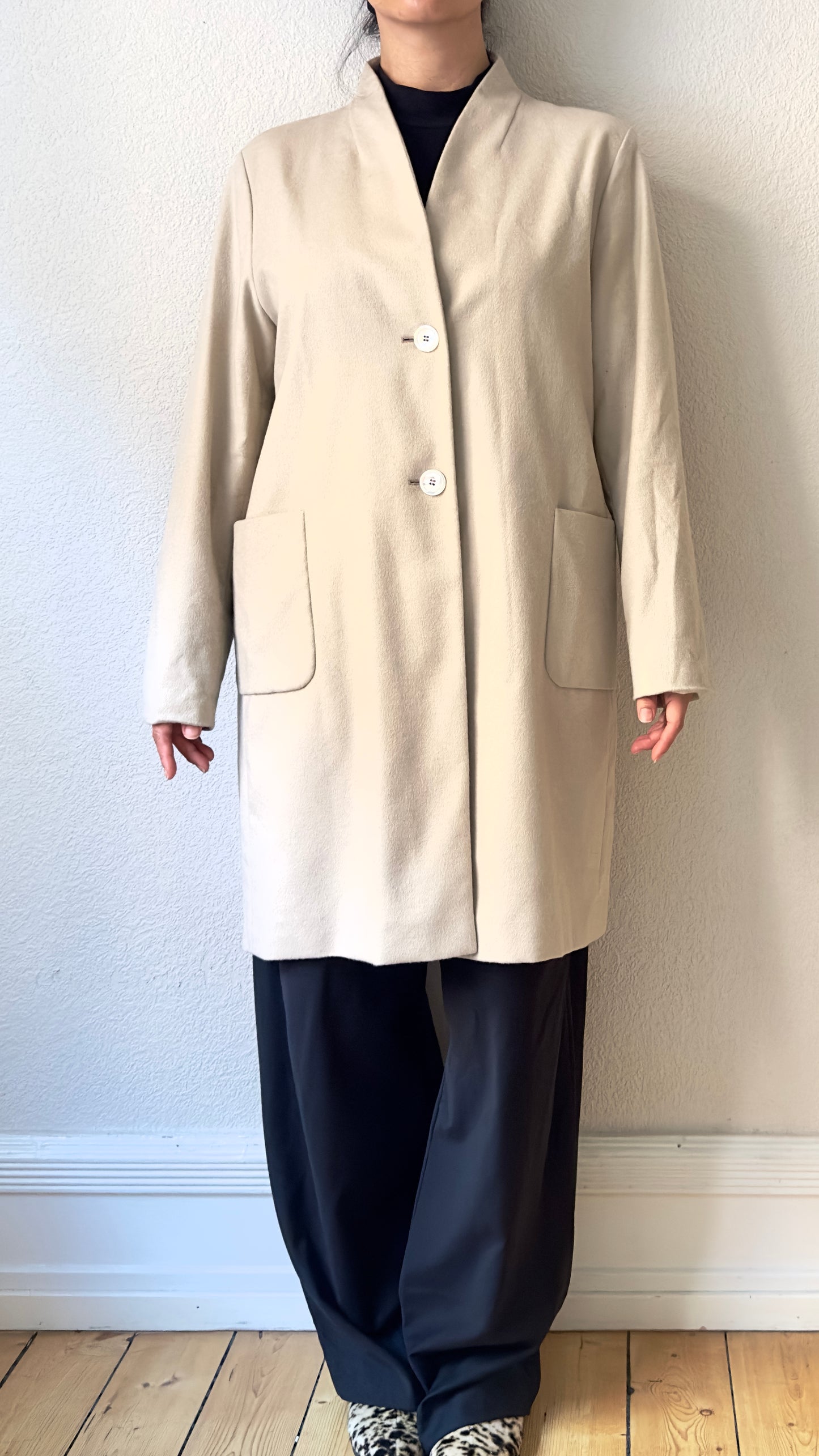 Vintage Lightweight Coat - pure wool