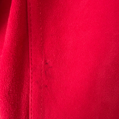 Red Suede Overshirt - size M