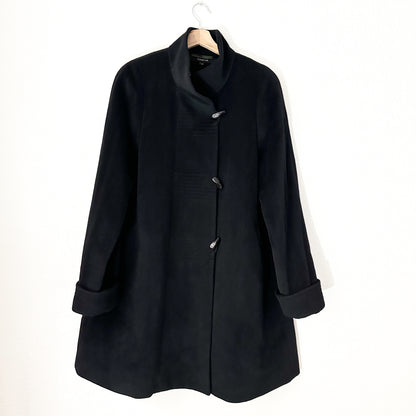 Black Angora Coat - size S-M