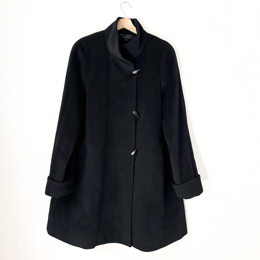 Black Angora Coat - size S-M