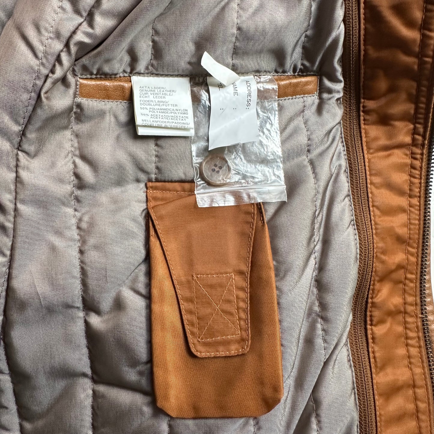 Vintage Leather Blazer - size40