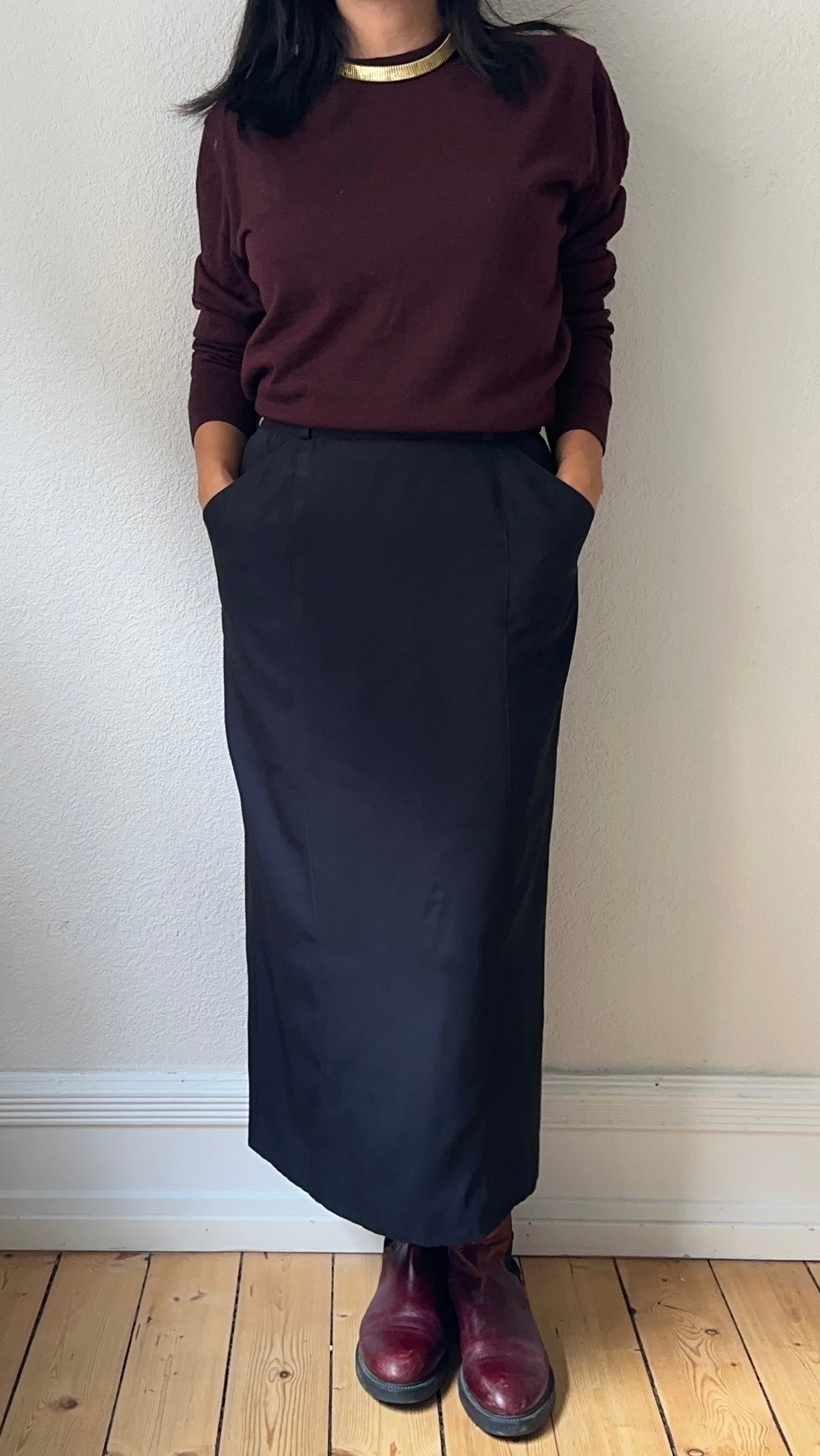 80's Vintage Escada Midi Skirt