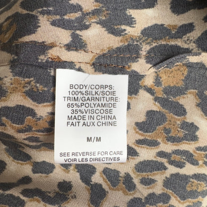 Animal Print Silk Cami Tank Top - NWT size M