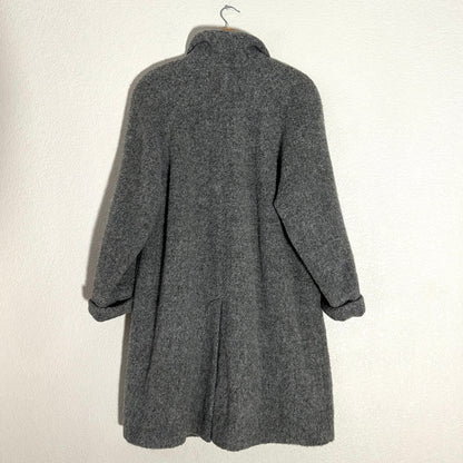 Vintage Alpaca Coat - Gray, size M-L, Oversized