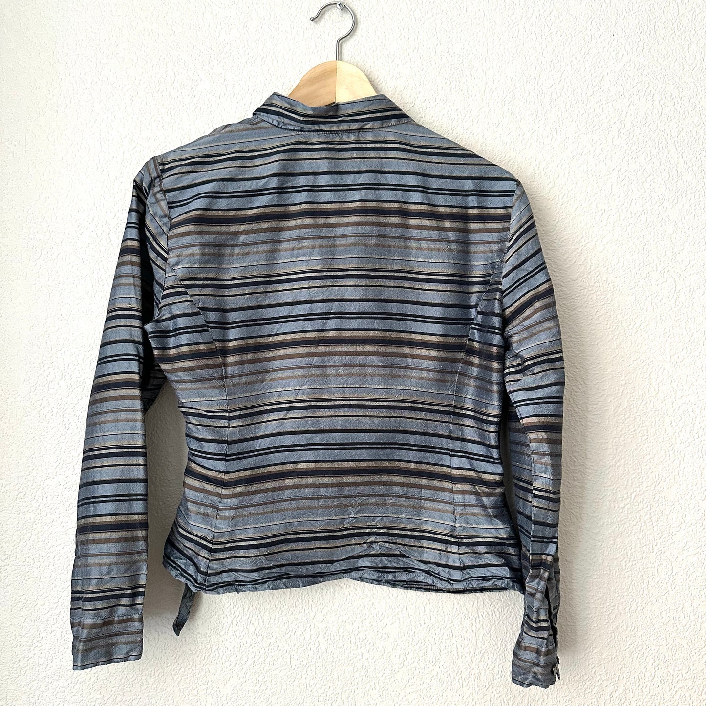 Vintage Silk Wrap Top - size S