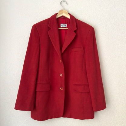 Red Wool Angora Blazer - size EU44
