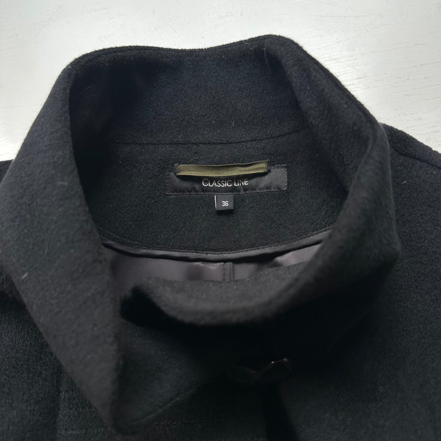 Black Angora Coat - size S-M