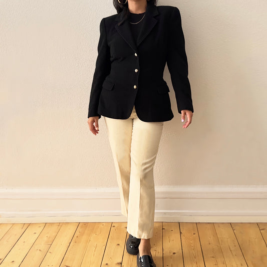 Hourglass Single-Breasted Blazer - Cashmere Blend